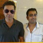 Dr. Rajeev Singh with Bollywood actor Bobby Deol at Sai Healthcare Wellness Center, Patna